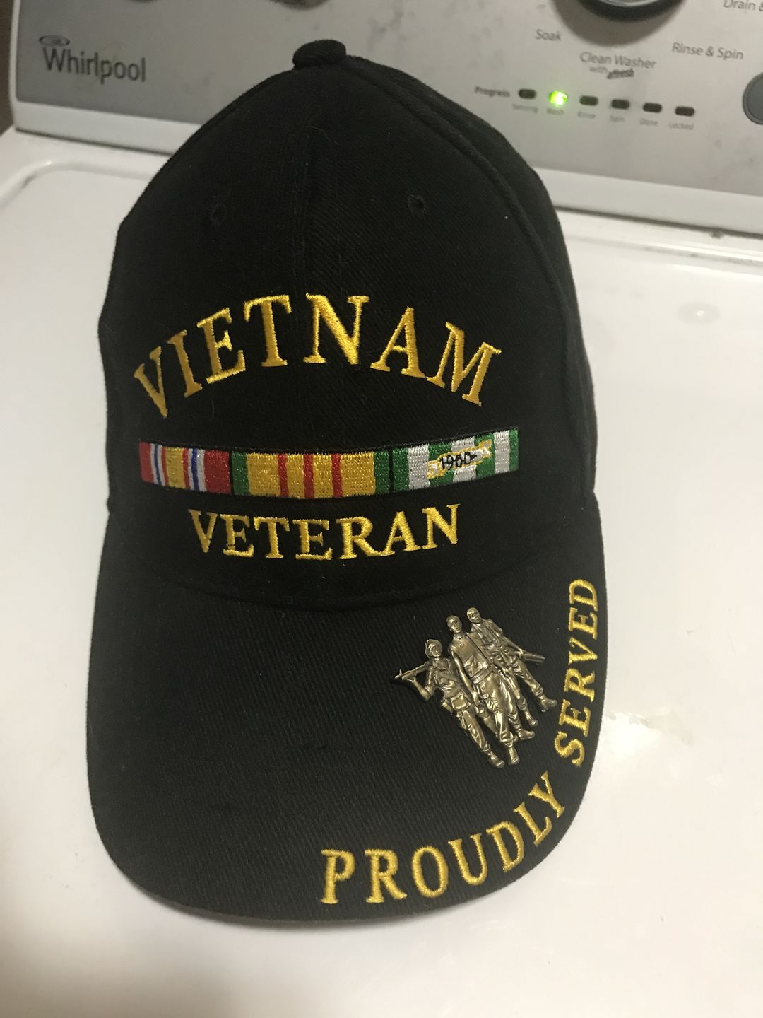 Customer photo review of Vietnam Veteran Pin