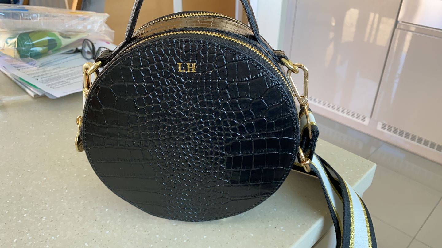 Customer photo review of The Rosie Circle Croc Bag