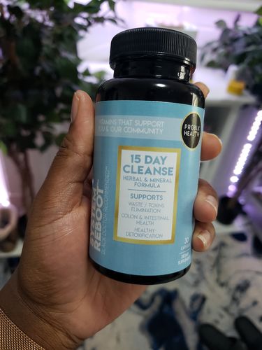 Customer photo review of System Reboot- 15 Day Cleanse Herbal+Mineral Formula Capsule ( Click Here)