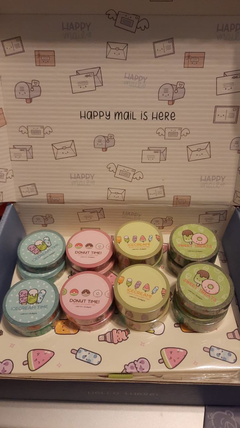 Customer photo review of Donuts and Icecream Washi Tape Collection (Set of 4)