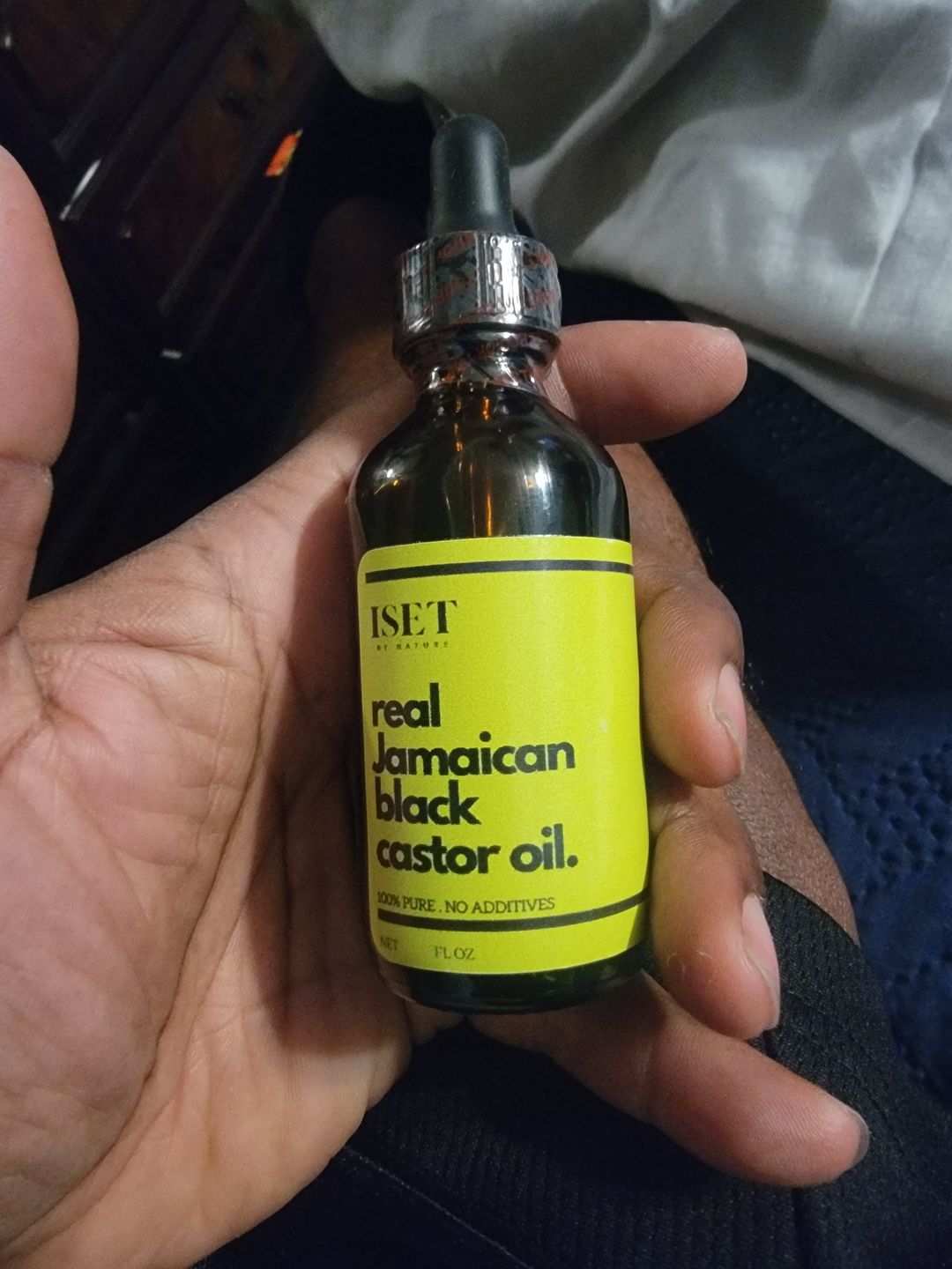 Customer photo review of Pure Jamaican Black Castor Oil | Raw Unrefined | Organic | Handmade in Jamaica