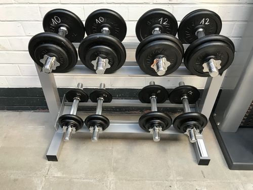Customer photo review of Powerline Dumbbell Rack