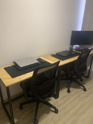 Customer photo review of Escritorio de madera MIMA 120 x 50 Negro