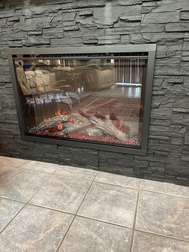Customer photo review of Modern Flames Redstone 42" Built In Electric Firebox Insert