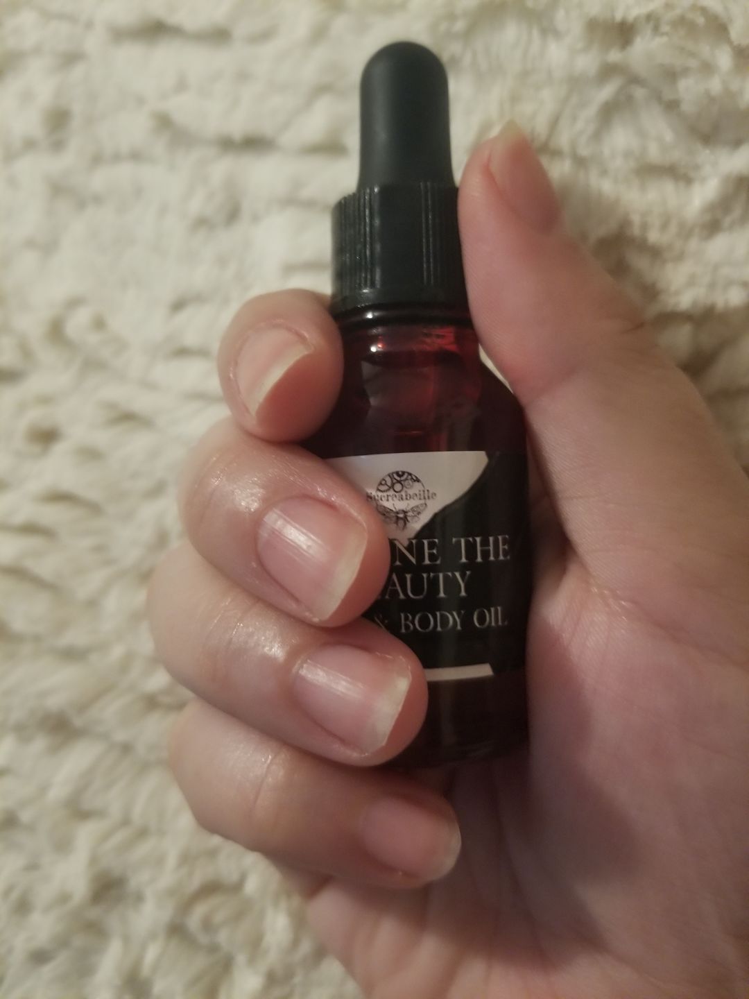 Customer photo review of Hair and Body Oil