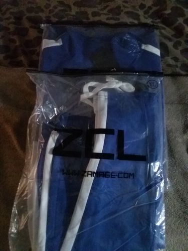 Customer photo review of Premium One Stripe Zip Track Pants (Red-White)