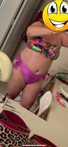 Customer photo review of Paint Splatter Bandeau Top