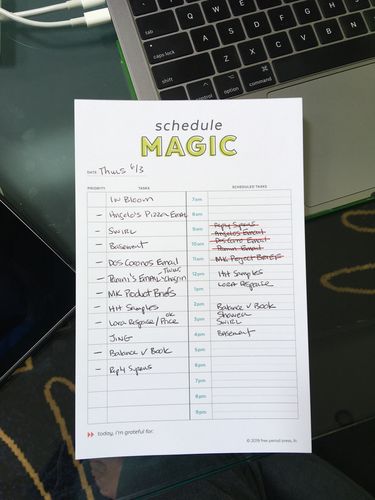 Customer photo review of Daily Schedule Magic To-Do List Notepad