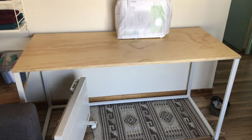 Customer photo review of NUEVO !! Escritorio de madera MIMA 140 x 60 Blanco