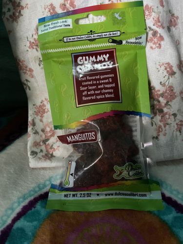 Customer photo review of Mango Chamoy Gummies | Premium
