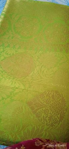 Customer photo review of Flashy Green Handcrafted Customised Kanjivaram Saree