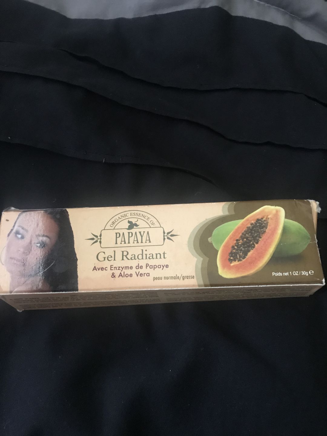 Customer photo review of Organic Extract of Papaya Brightening Gel Tube | 30g | 1Oz