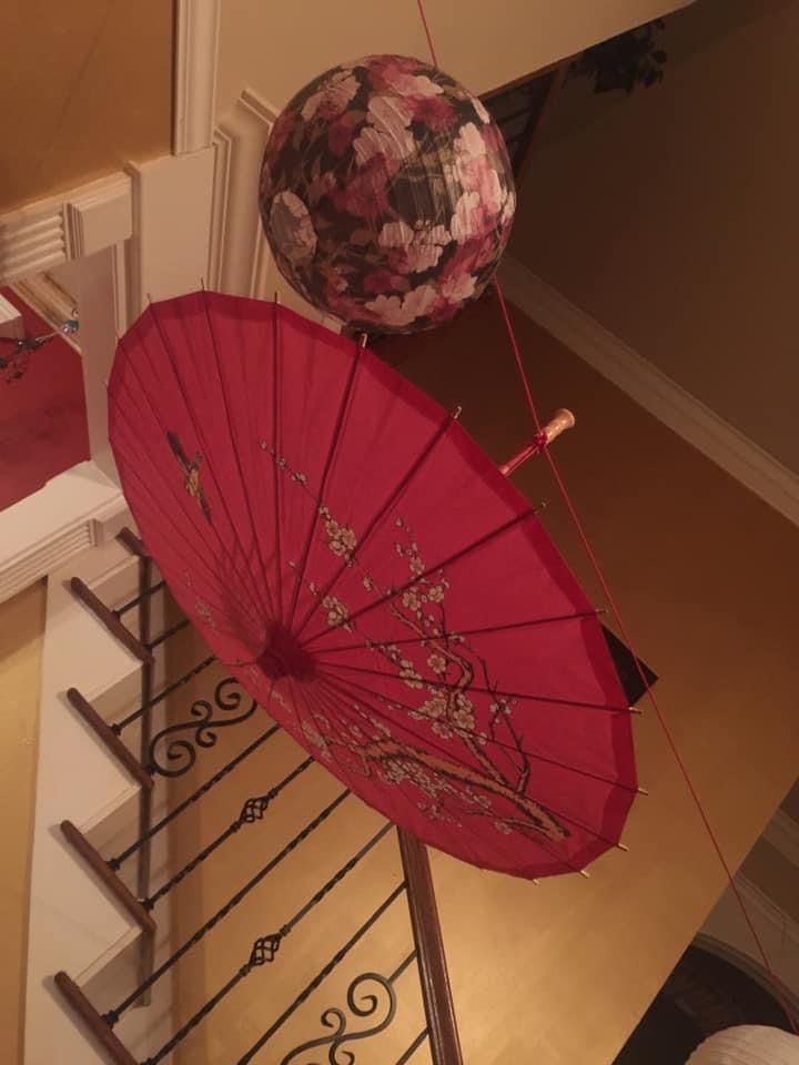 Customer photo review of 14" Flying Phoenix Paper Lantern, Design by Esper