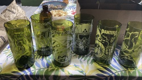 Customer photo review of Juego de 6 Vasos Metaleros