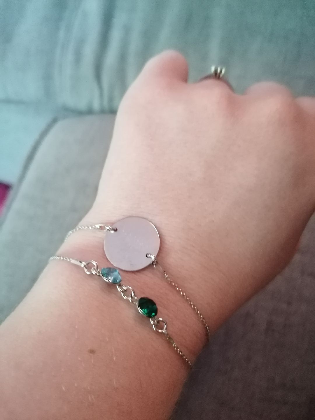 Customer photo review of Armband mit Geburtsstein