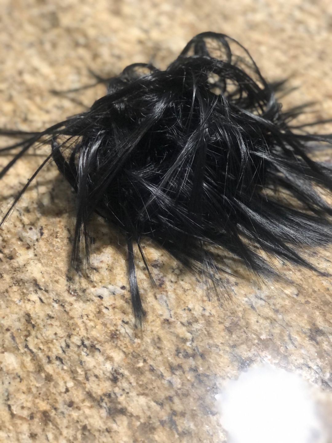 Customer photo review of Messy Bun Scrunchies Ponytail Holder Hair Pieces For Women