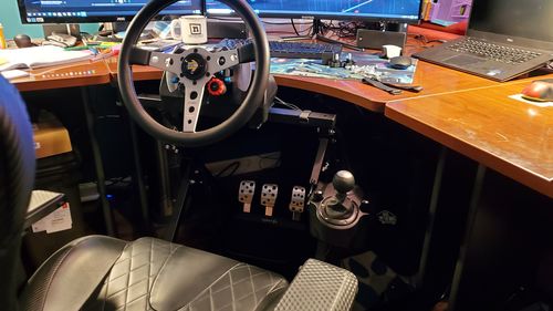 Customer photo review of APEX Steering Wheel Stand