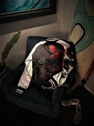 Customer photo review of Four Legendary Creatures Sukajan Souvenir Jacket