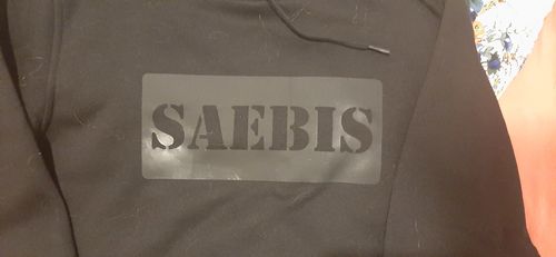 Customer photo review of SAEBIS® All Black Damen Hoodie schwarz