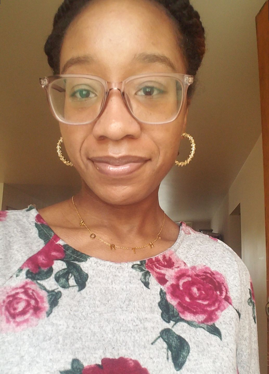 Customer photo review of WORTHY NECKLACE | SILVER & GOLD