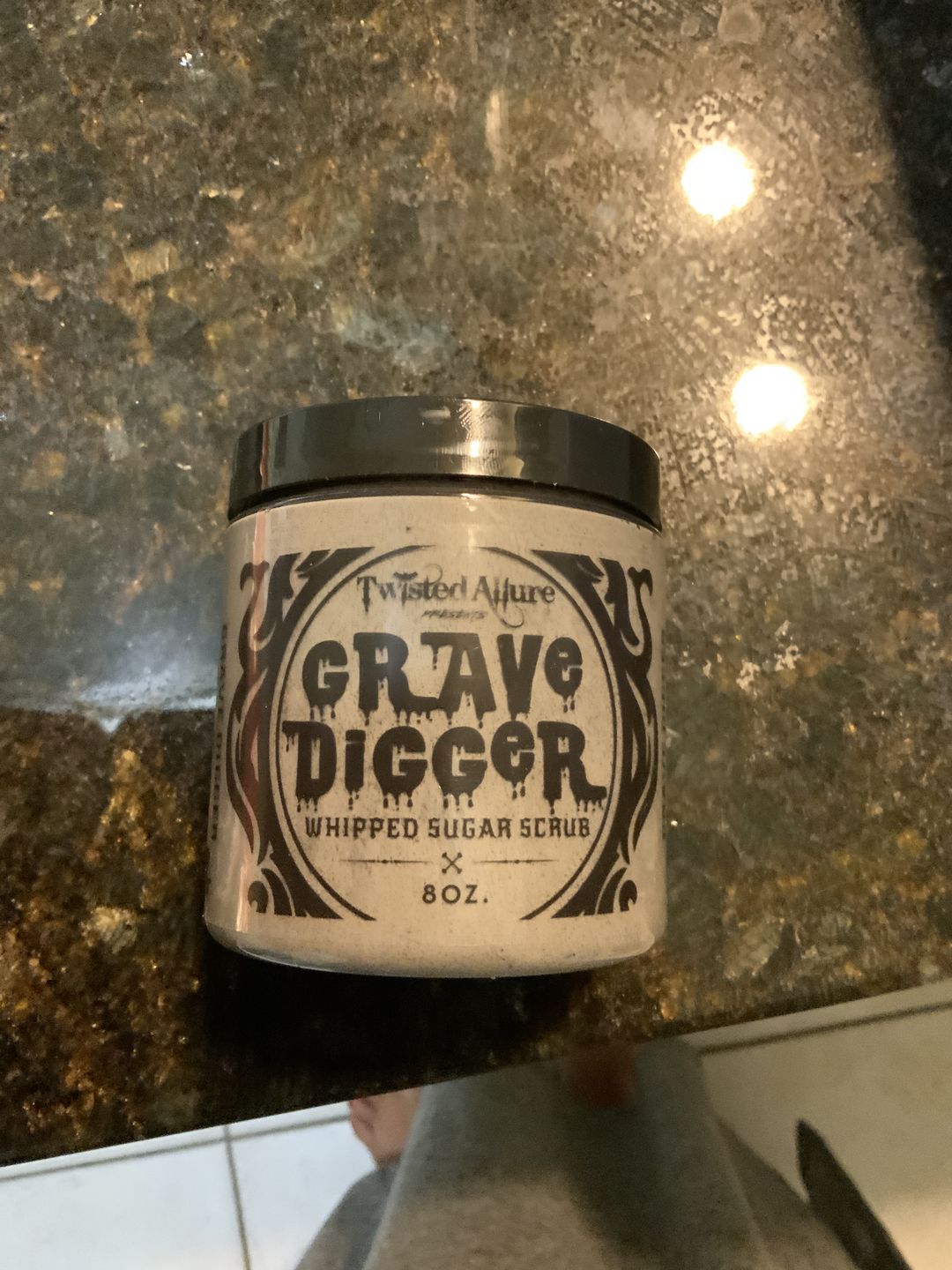 Customer photo review of GraveDigger Sugar Scrub