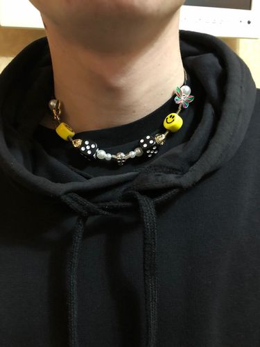 Customer photo review of Omirad Butterfly Skull Dice Pearl Smiley Necklace/Bracelet