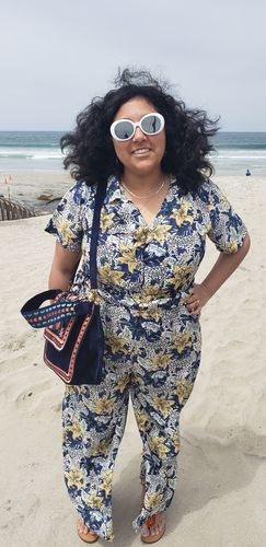 Customer photo review of Cheerful Cheetah Jumpsuit