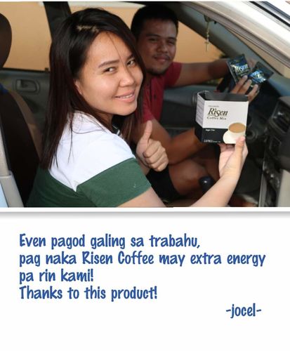Customer photo review of 1 BOX RISEN COFFEE (10 SACHETS)