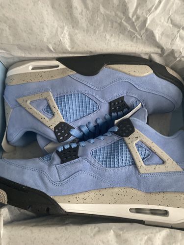 Customer photo review of Air Jordan 4 Retro 'University Blue' Pre Order
