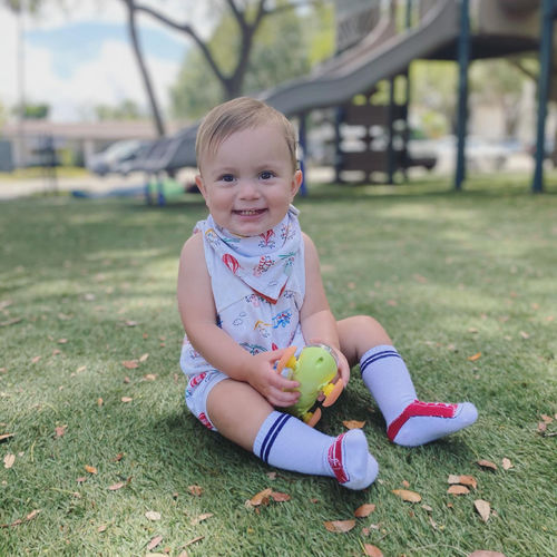 Customer photo review of romper | flying pigs