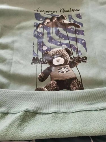 Customer photo review of Harajuku Style Teddy Bear Puppet Hoodie