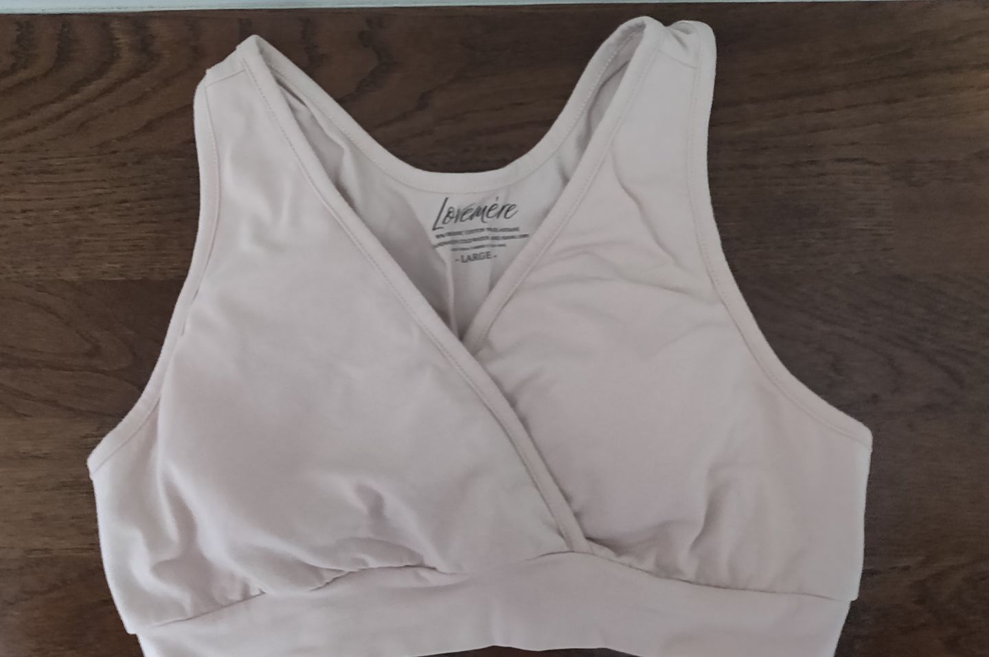 Customer photo review of Chloe Dream Love Organic Bra