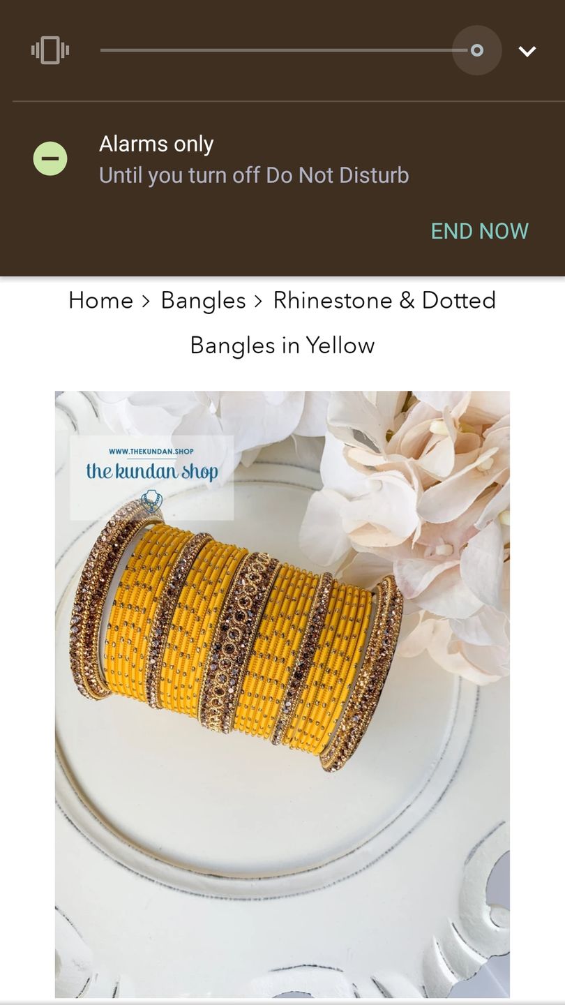 Customer photo review of Rhinestone & Dotted Bangles in Red