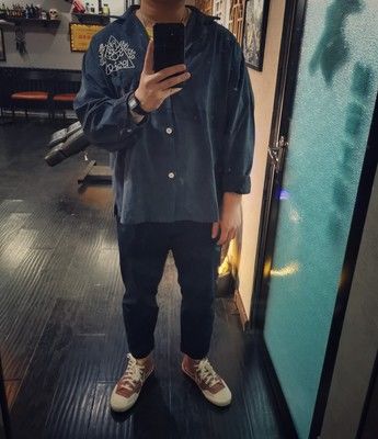 Customer photo review of ボウリング キューバ カラー シャツ