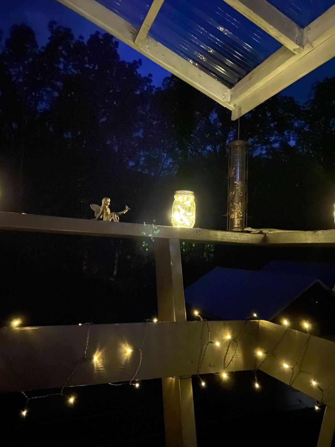 Customer photo review of 7.5 FT | 20 LED Weatherproof Battery Operated Copper Wire Warm White Fairy String Lights With Timer