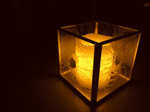 Customer photo review of Mesh Stencil - Summer Bee 12x12