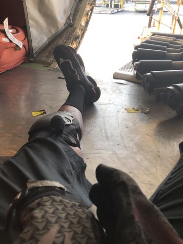 Customer photo review of Maven Oil Resistant Non-Slip Comfortable Steel Toe Work Shoes