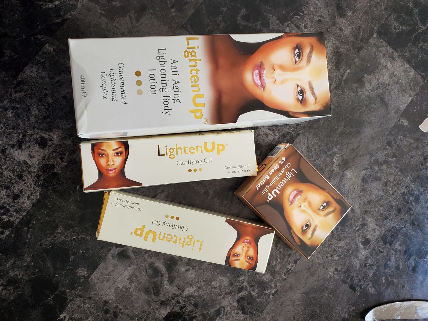 Customer photo review of LightenUp Anti-Aging Kit