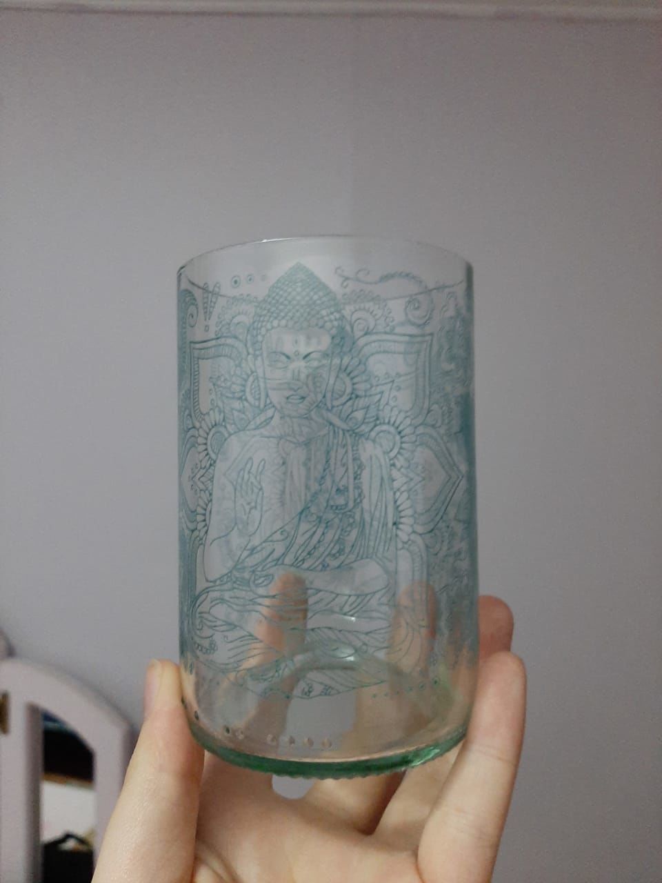 Customer photo review of Om Glass Juego de 4 Vasos
