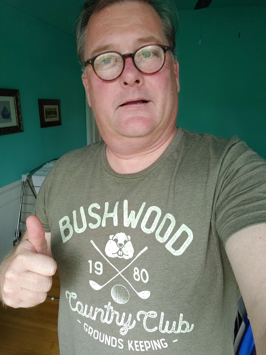 Customer photo review of Bushwood Men's/Unisex Super Soft Tee