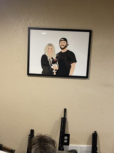 Customer photo review of Custom Framed Family Portrait