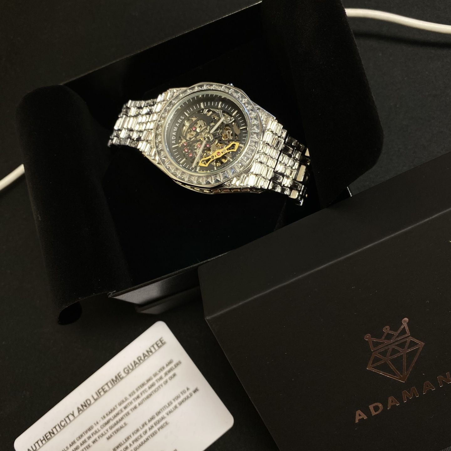 Customer photo review of Adamans Baguette Watch - Silver