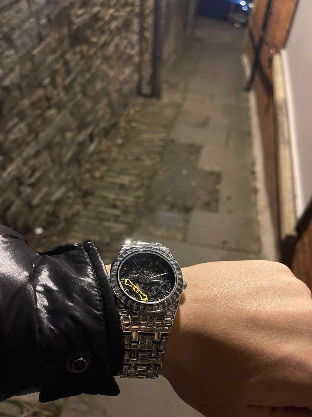 Customer photo review of Adamans Baguette Watch - Silver
