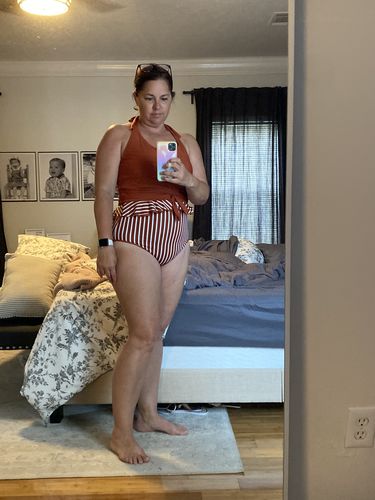 Customer photo review of Cabana Reversible Bottoms |  Sienna & Stripes