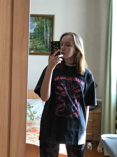 Customer photo review of Tendo Pain - Acid Wash Tee