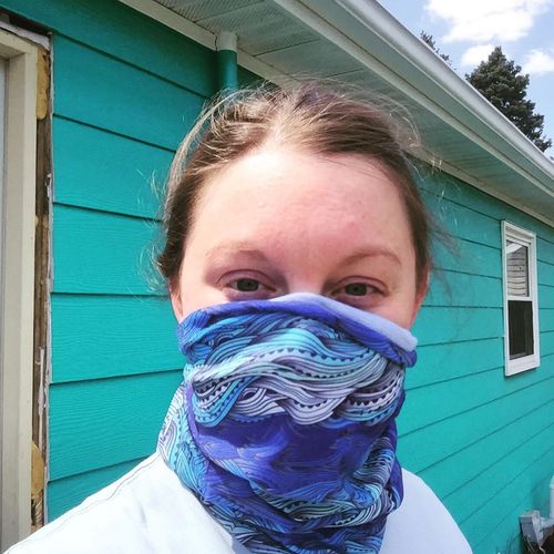 Customer photo review of Waves Neck Gaiter by Free Sunshields
