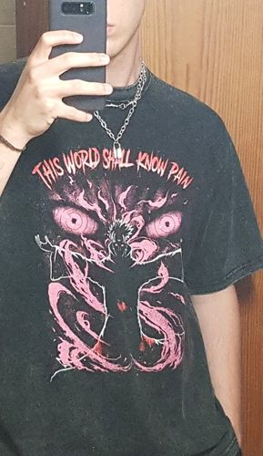 Customer photo review of Tendo Pain - Acid Wash Tee
