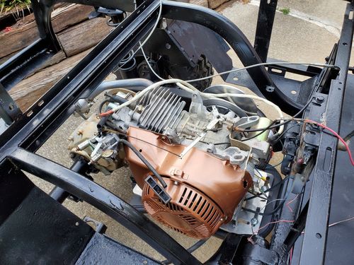 Customer photo review of EZGO Replacement Cradle for 625cc Engines