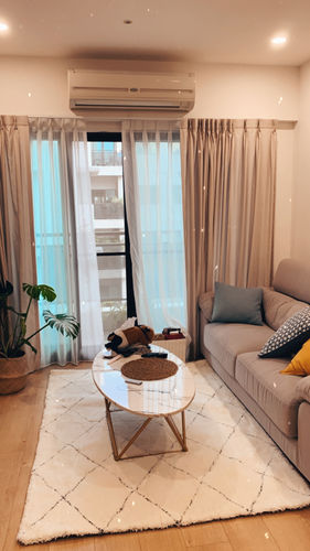 芝連 review of 厚絨升級款 線條黑白 客廳臥室玄關地毯 image 1 out of 1