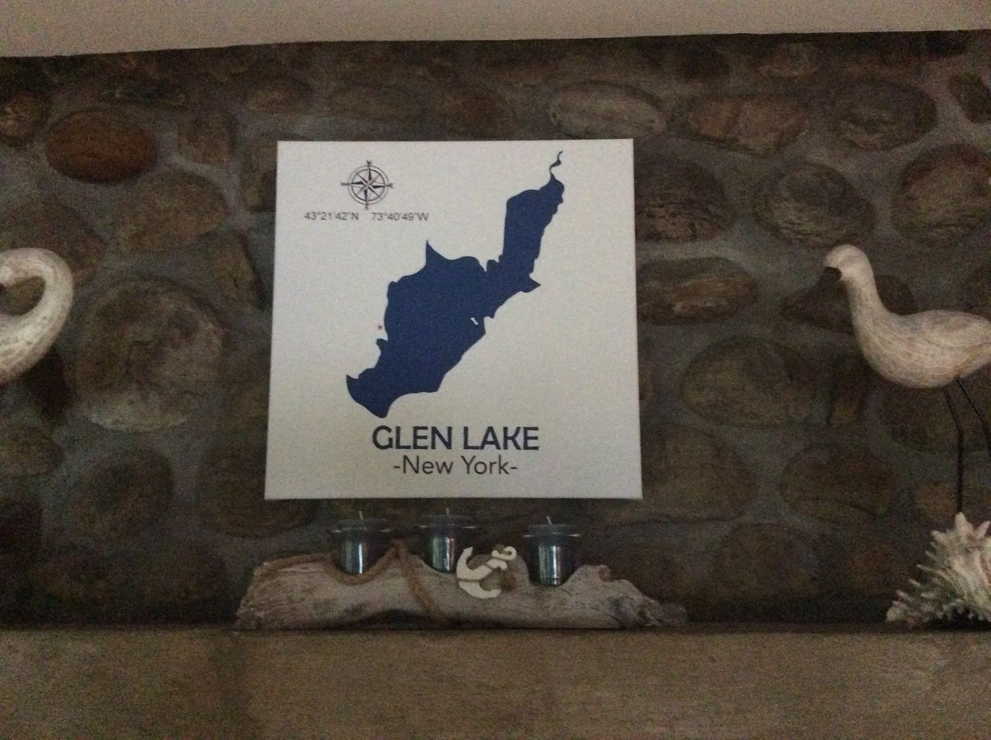 Customer photo review of Custom Lake Square Canvas
